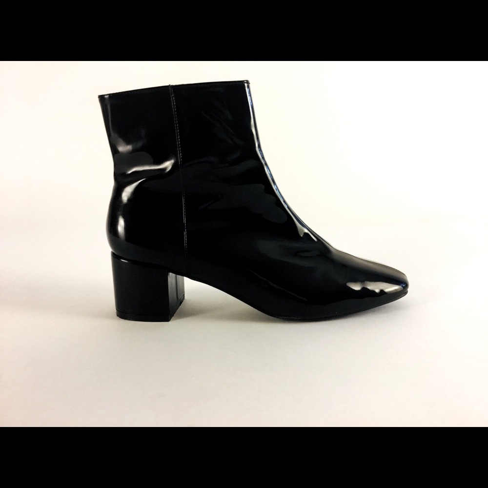 Forever 21 Black Patent Leather GoGo Boot
